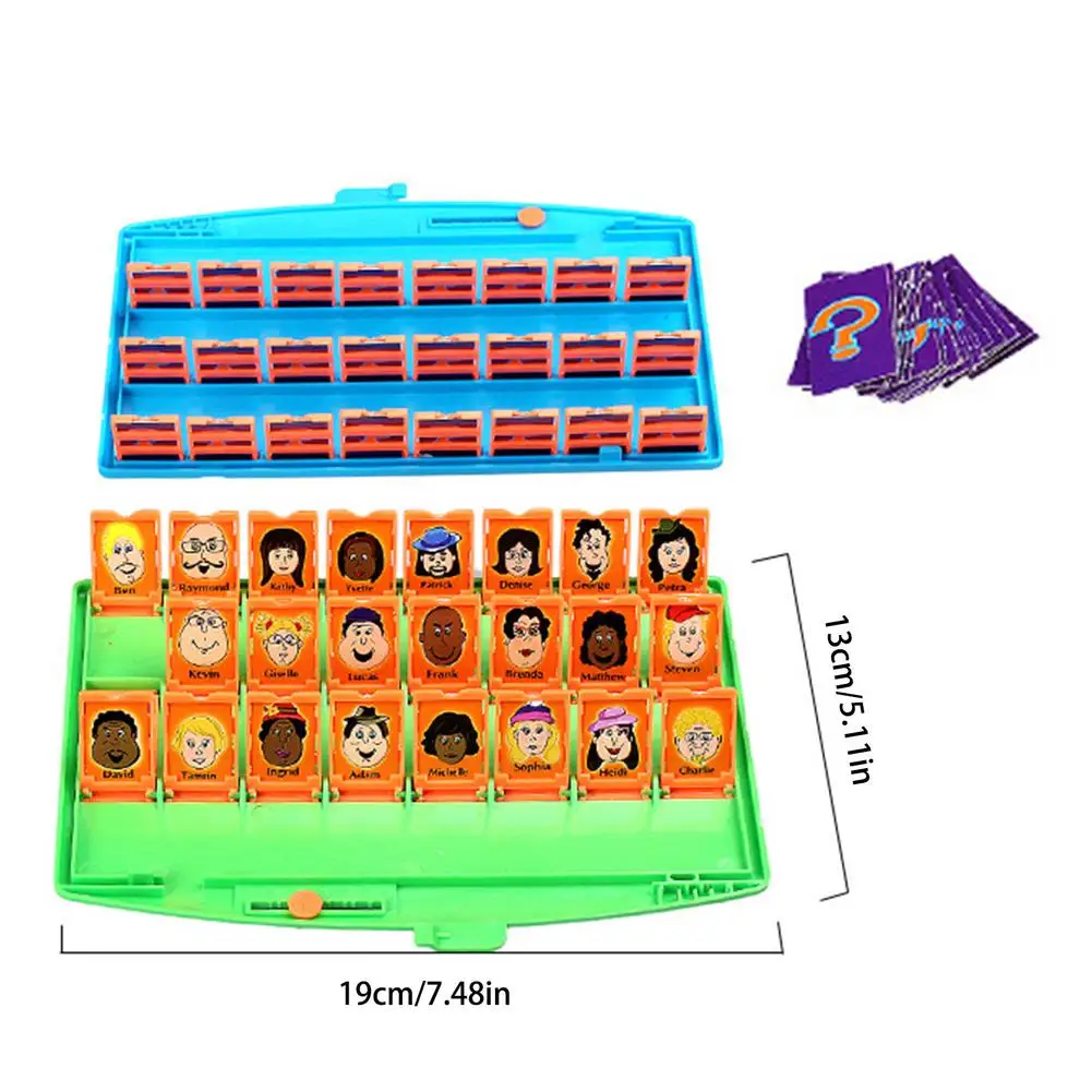 

Who I Am Puzzle Recognition Card Character Guessing Parent-child Multi-person Companionship Creative Desktop Toy