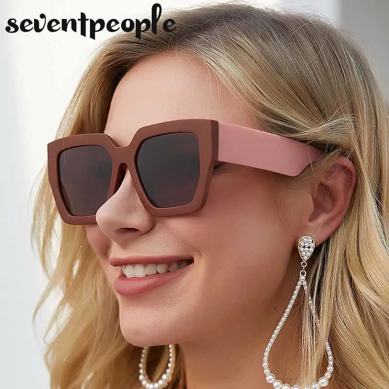

Oversized Square Sunglasses Women 2021 Luxury Brand Fashion Large Frame Rectangle Sun Glasses For Men Очки Солнечные Женские