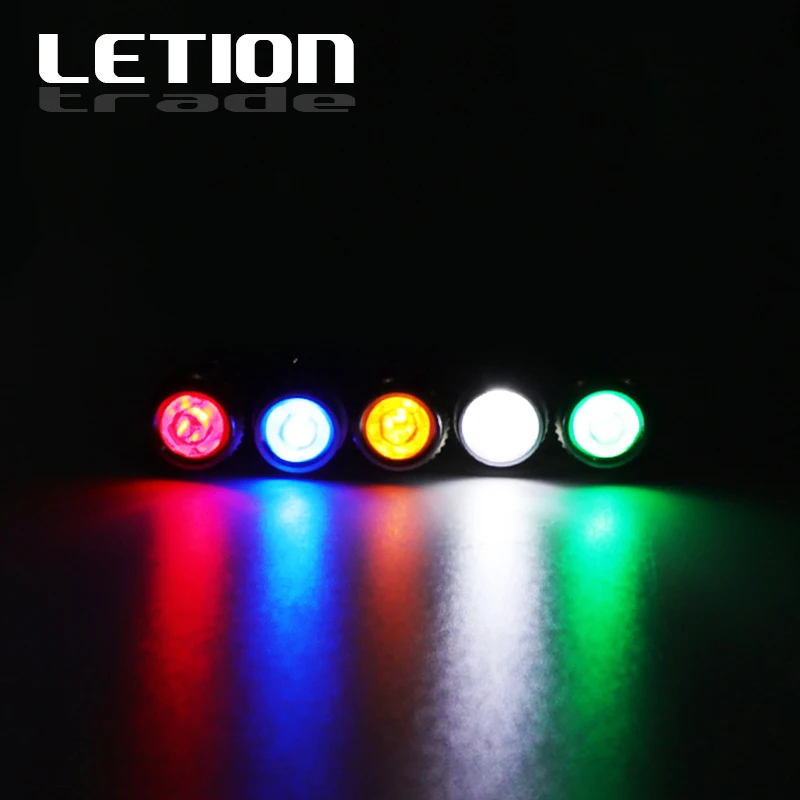 5 шт. в партии 6 мм Водонепроницаемый светодиодный металлический Индикатор Пилот