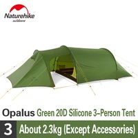 nturehike new opalus 2 4 person tunnel tent ultralight family travel camping tent 4 season hiking large space portable tents