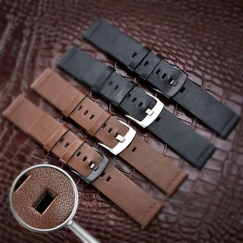Для Apple Watch 4 3 ремешок из натуральной кожи 38 40 42 44 мм спортивные часы быстросъемный