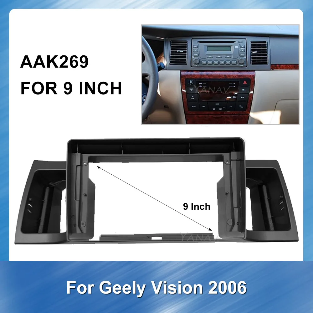 

2 din Car Audio kit trim mounting panel Fascia frame For Hyundia old Yuedong 2008 Radio Dash Install Panel In-dash Frame Fascia