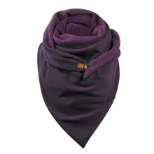 Женские шарфы шали теплые мягкая накидка с принтом на пуговицах