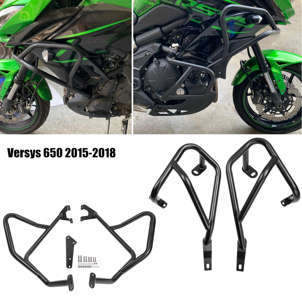 Versys650 детали мотоцикла защита двигателя бампер полосы для KAWASAKI Versys 650 KLE650 2015 2016 2017