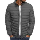 Новая стильная куртка-пуховик с карманами на молнии, зимняя однотонная парка, Мужское пальто, лидер продаж 2021