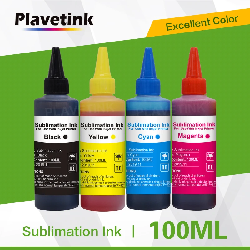 Plavetink 4 цвета x 100 мл универсальные сублимационные чернила для настольного