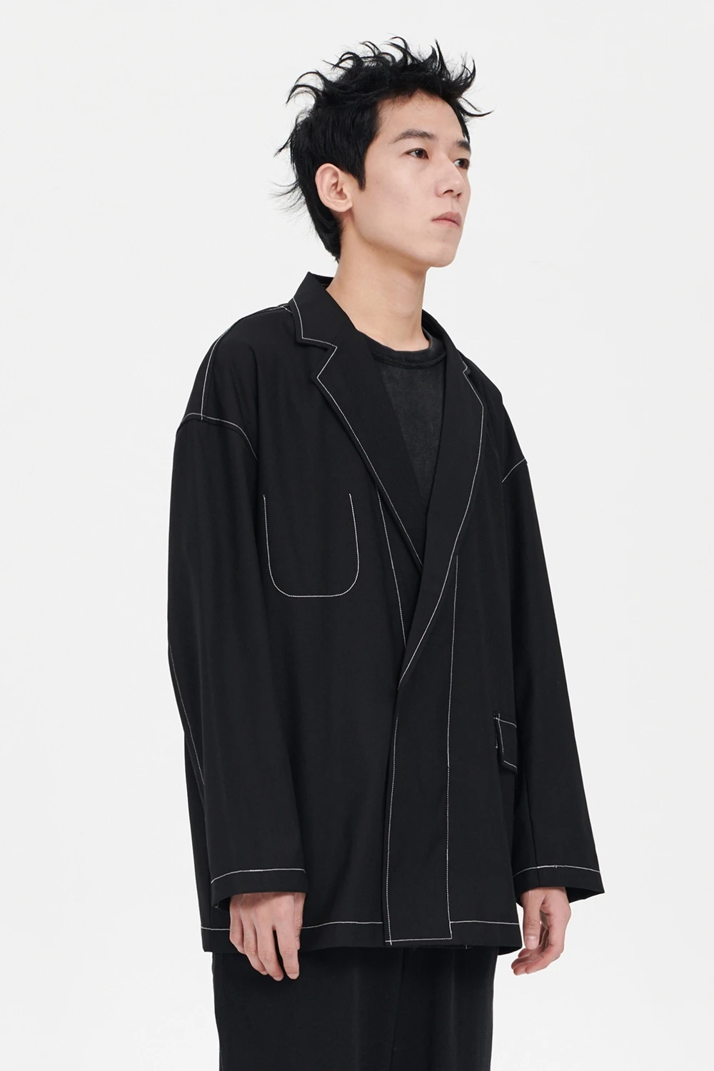 

S-6XL 2021 Новая мужская и женская одежда открытая линия дизайн силуэт с открытыми плечами для влюбленных костюм пальто костюмы для певцов больших размеров