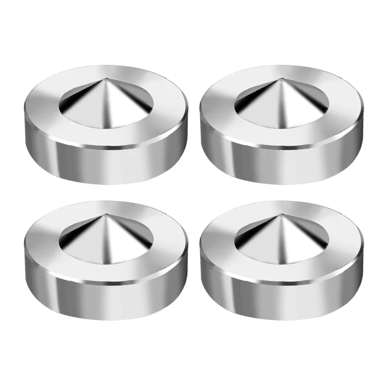 

4Pcs Stainless Steel Shockproof Spike Pads Isolation Stand FeetAmplifier Speaker 27RA