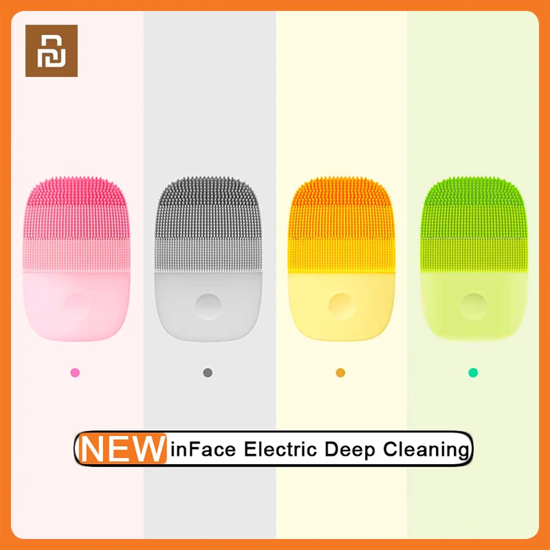 

Электрическая щетка Xiaomi InFace для глубокой очистки лица, массажная ультразвуковая щетка для мытья лица, IPX7, водонепроницаемое перезаряжаемое...