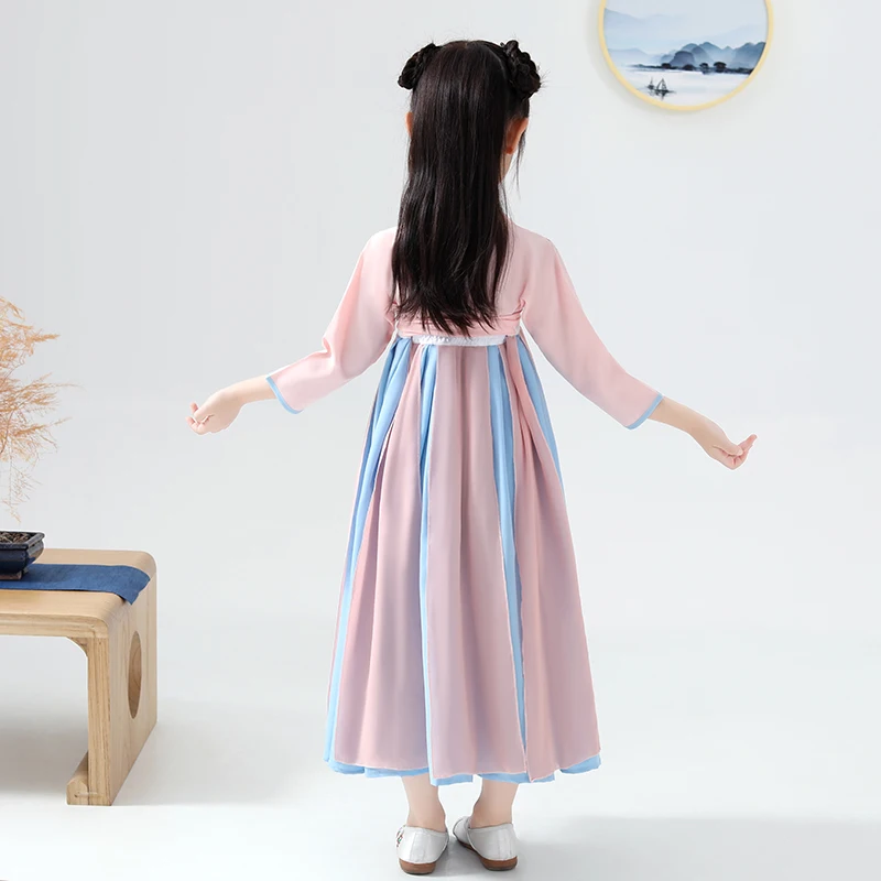 

2021 Traditional Chinese Hanfu Girls Oriental Costumes Opera Tang Dynasty Performance Wear Traditional Chinese Dress For Kids