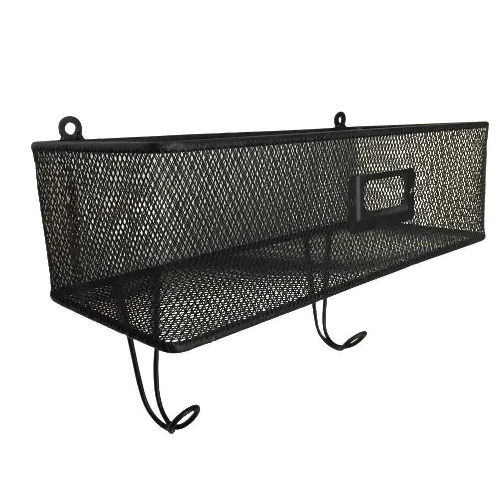 

Wall Mount & Mail Key Rack Black