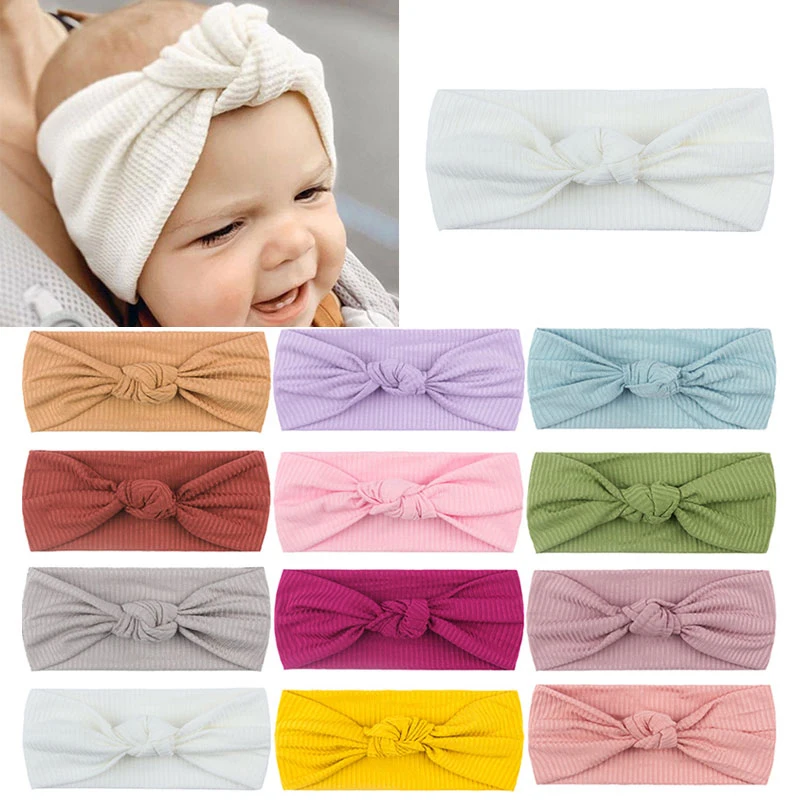 

Cute Comfortable Threaded Hair Bands Children's Baby Hair Accessories Knotted Hair Bands For Baby Girl Hair Band For Makeup