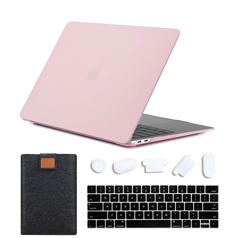 Matte New Pink MTT матовый чехол для ноутбука Macbook Pro 13 15 дюймов Жесткий Чехол для mac book Air Pro retina 11 12 13 15 Сенсорная панель сумка для ноутбука - Цвет: Matte New Pink