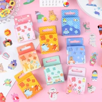40 pcspack cute cartoon diy stickers decorative album diary stick label decor stationery stickers