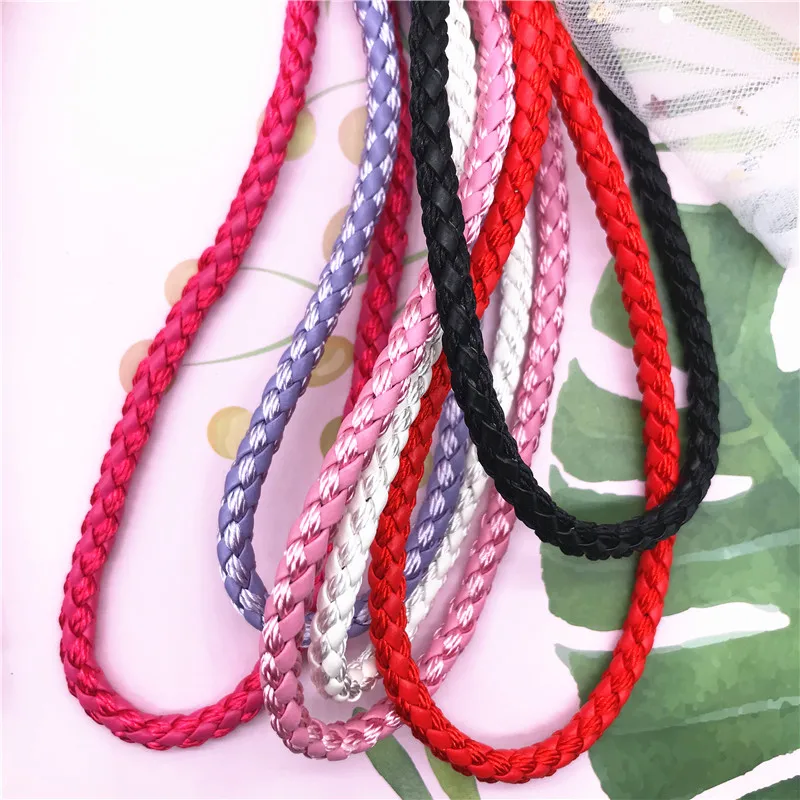 Новый Плетеный ремешок из ПУ кожи для телефона длинный шейный цепочка ремни ID