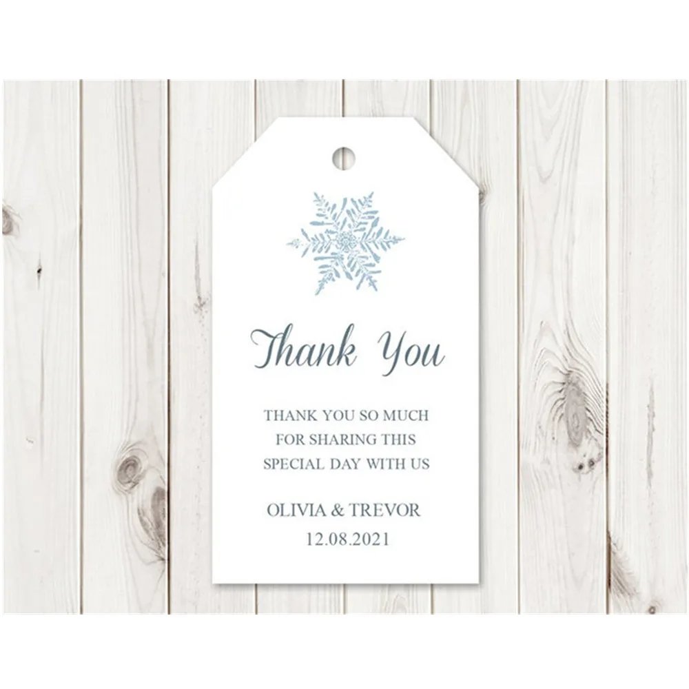 Бирки свадебные на заказ бирка зимняя для свадебных сувениров снежинки