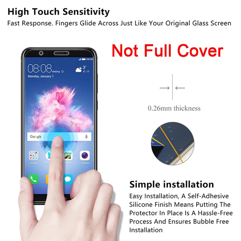 1 шт./2 шт. защитное стекло для Huawei Y7 Prime Y6 Pro Y5 Lite Y3 взрывозащищенная защитная пленка