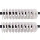 40 шт.компл. белая круглая вешалка для одежды, размерные разделители, шкаф, продажа одежды для торговых центров, круглые разделители для одежды