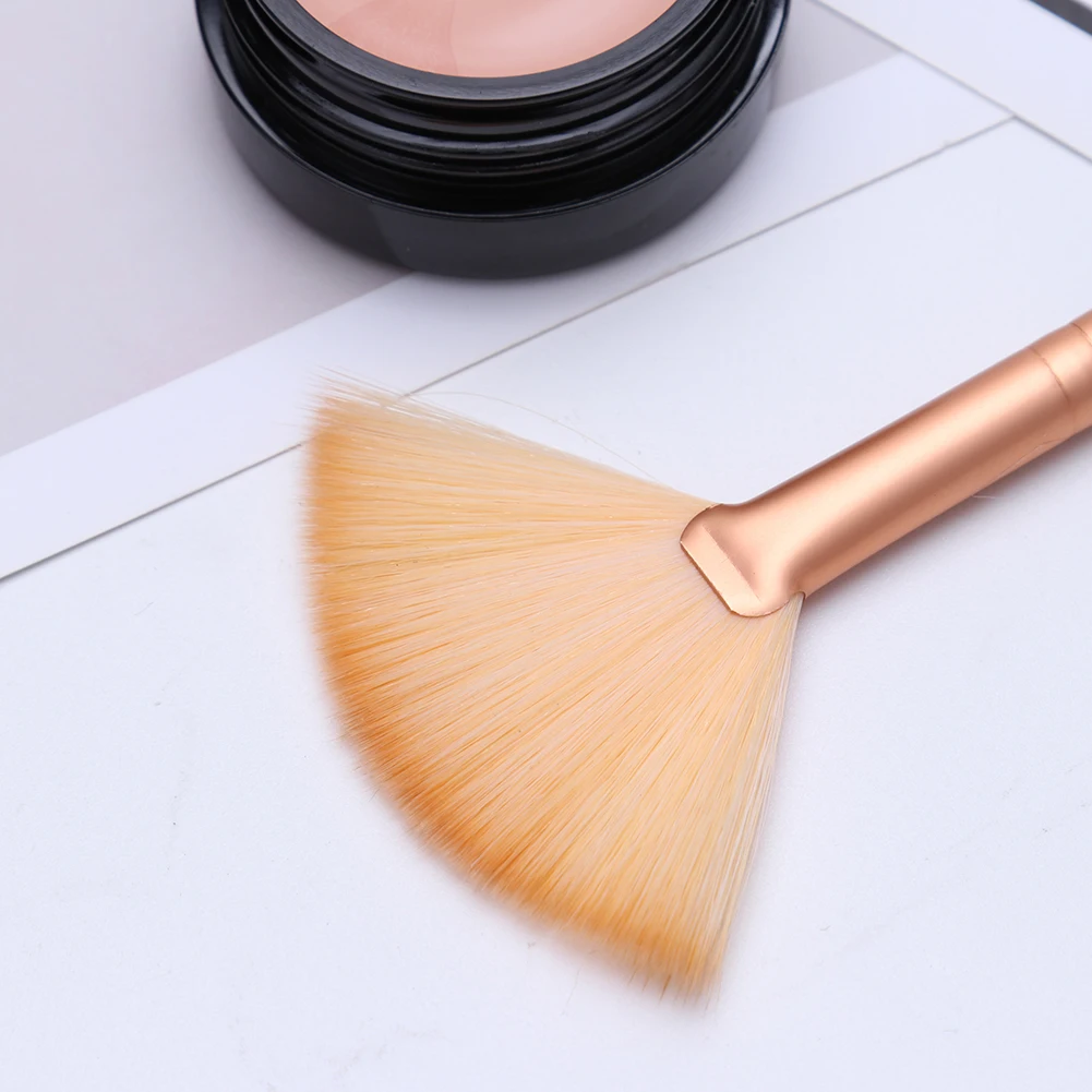 1 шт. Профессиональная Кисть для макияжа в форме веера|Аппликатор теней век| |