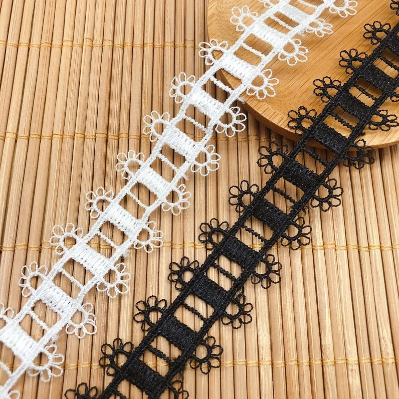 

Hot sale stair lace bilateral high-quality water-soluble lace clothing accessories DIY lace small barcode