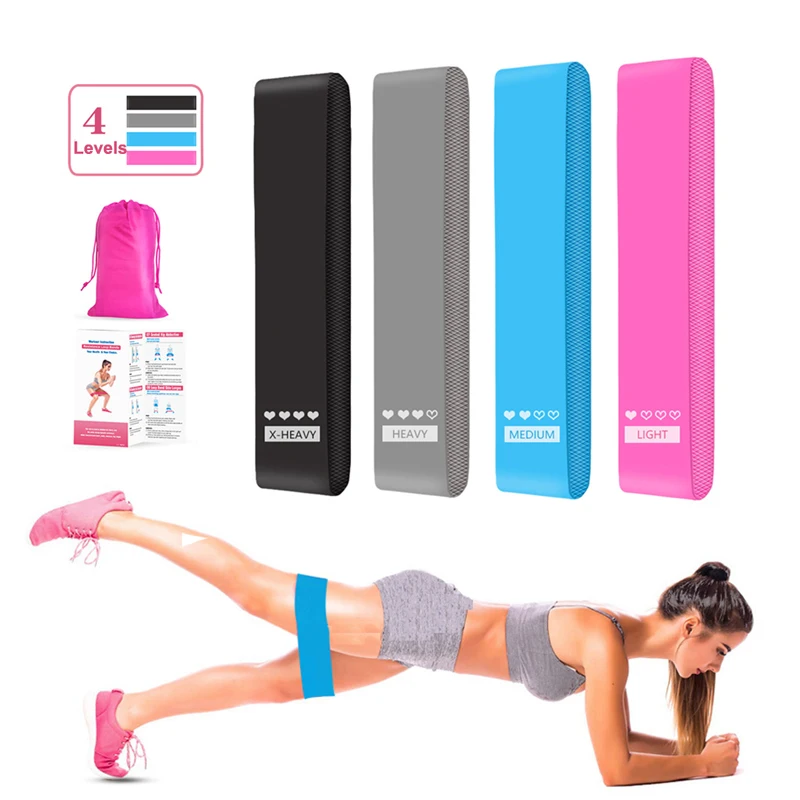 

Anti-Slip Elastic Bands For Fitness Resistance Bands Exercise Gym Strength Training Fitness Gum Pilates Sport Workout Equipment