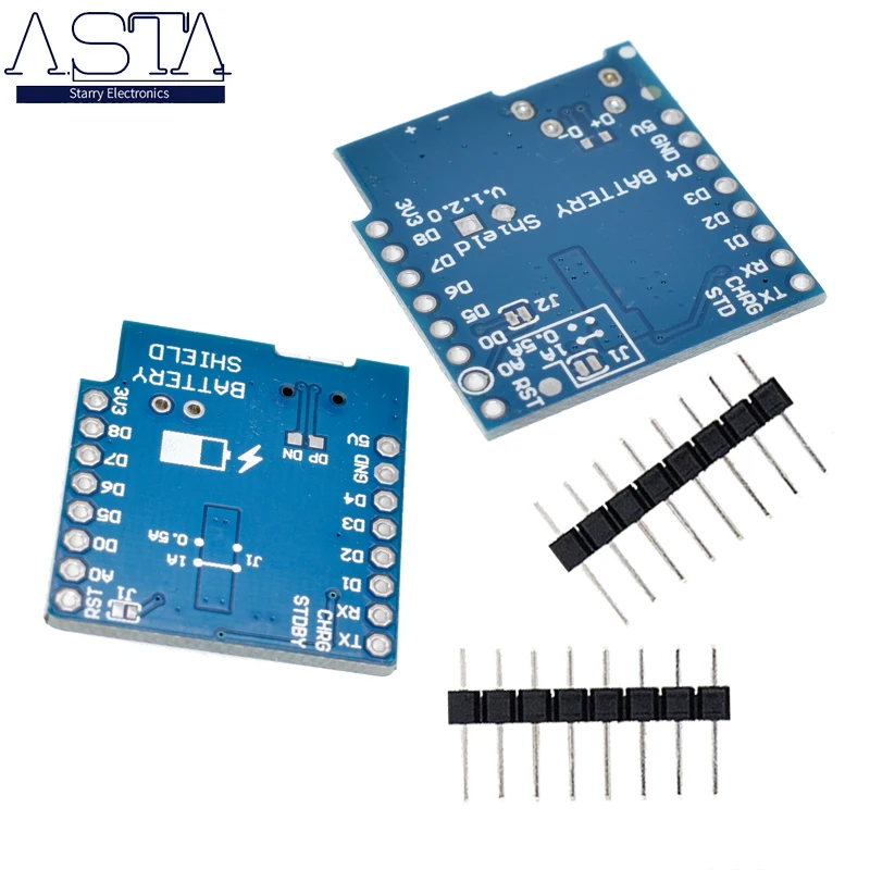 Защита аккумулятора V1.1.0 V1.2.0 Для WEMOS D1 Mini зарядка и усиление одной литиевой