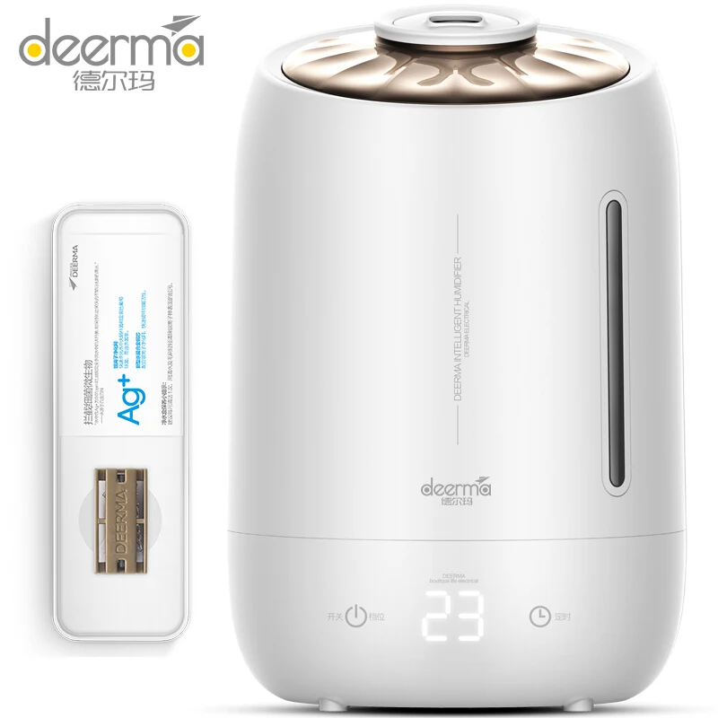 

Original Deerma 5L Large Capacity Ultrasonic Humidifier Touch Screen 12 Hours Timing Silent Household Aromatherapy Essential Oil