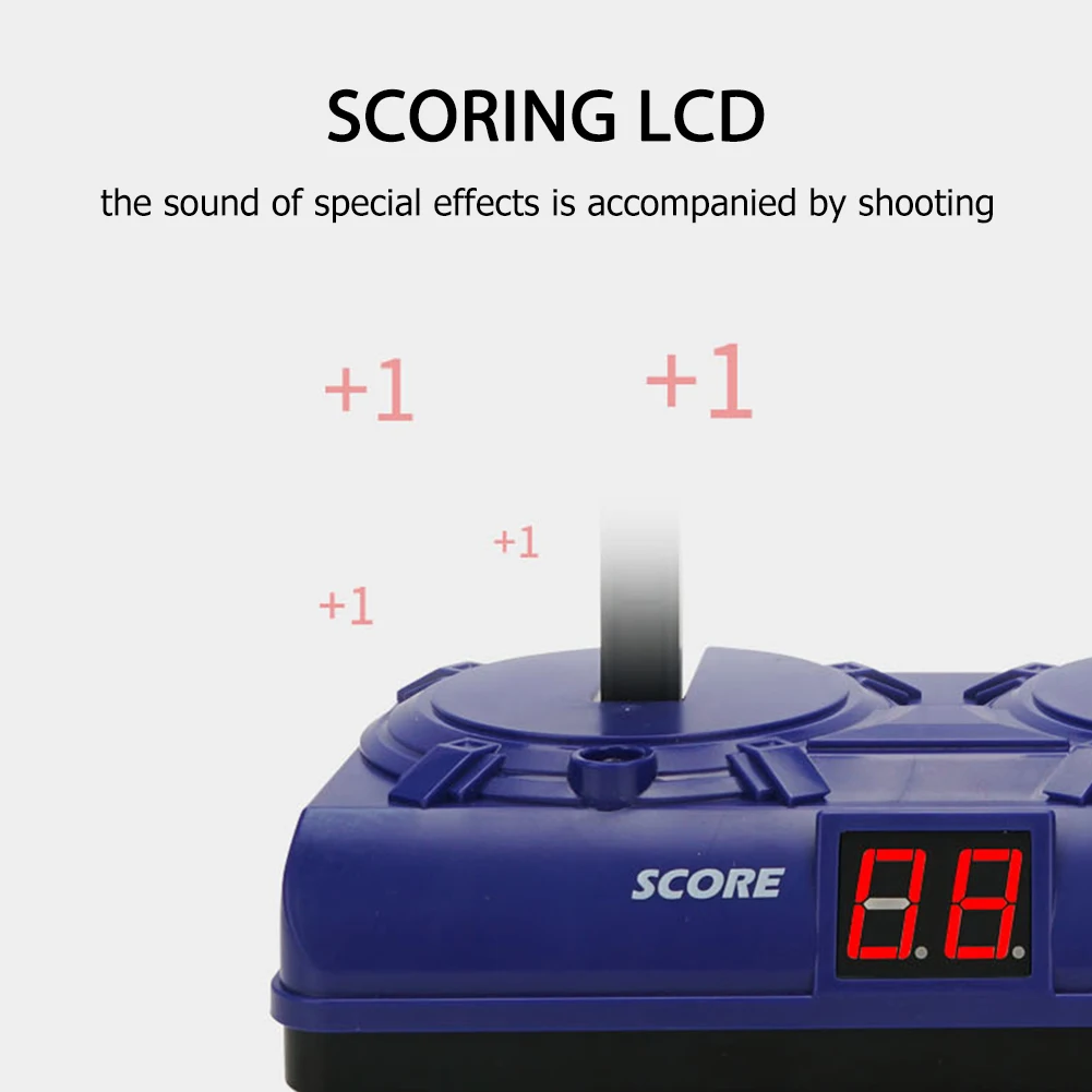 

Electric Scoring Target Game Machine with Simulation Hit Sound Effect Toys for Kids Children Boys Brithday Present