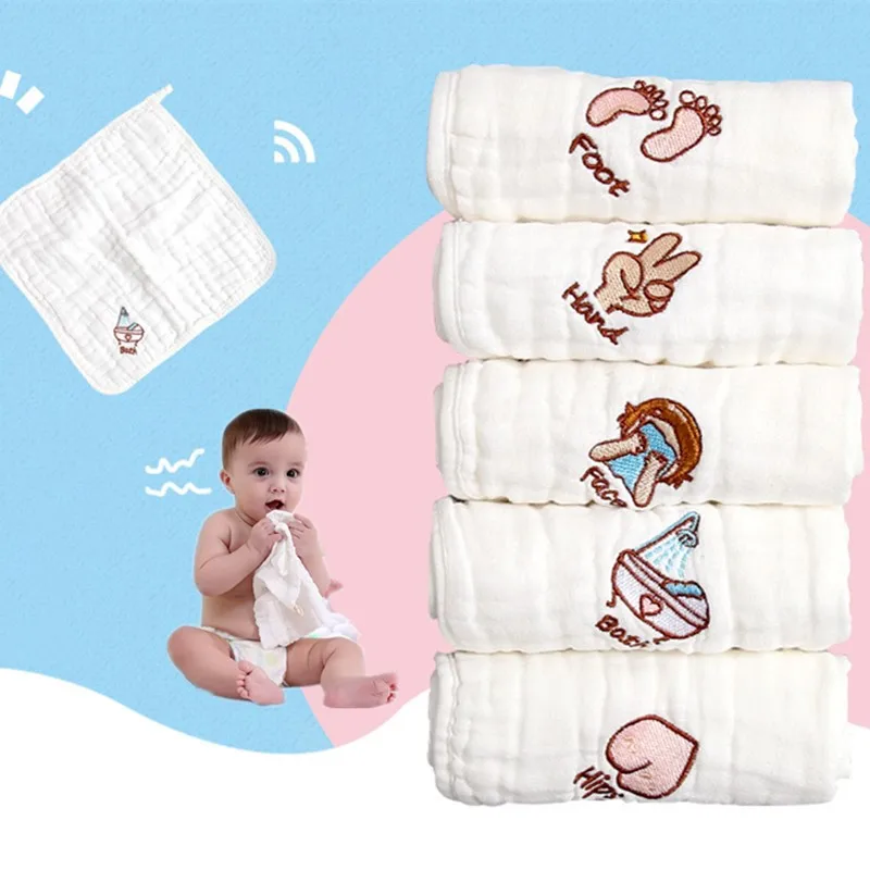 6 слойное хлопковое Марлевое мягкое полотенце для лица детские полотенца
