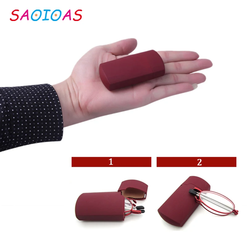 SAOIOAS Новые складные очки для чтения из титанового сплава мужские и женские