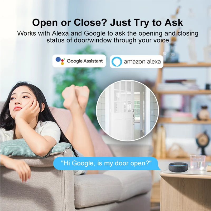 Датчик для дверей и окон SONOFF Smart ZigBee eWelink требуется поддержка Alexa Google Home ZBBridge |