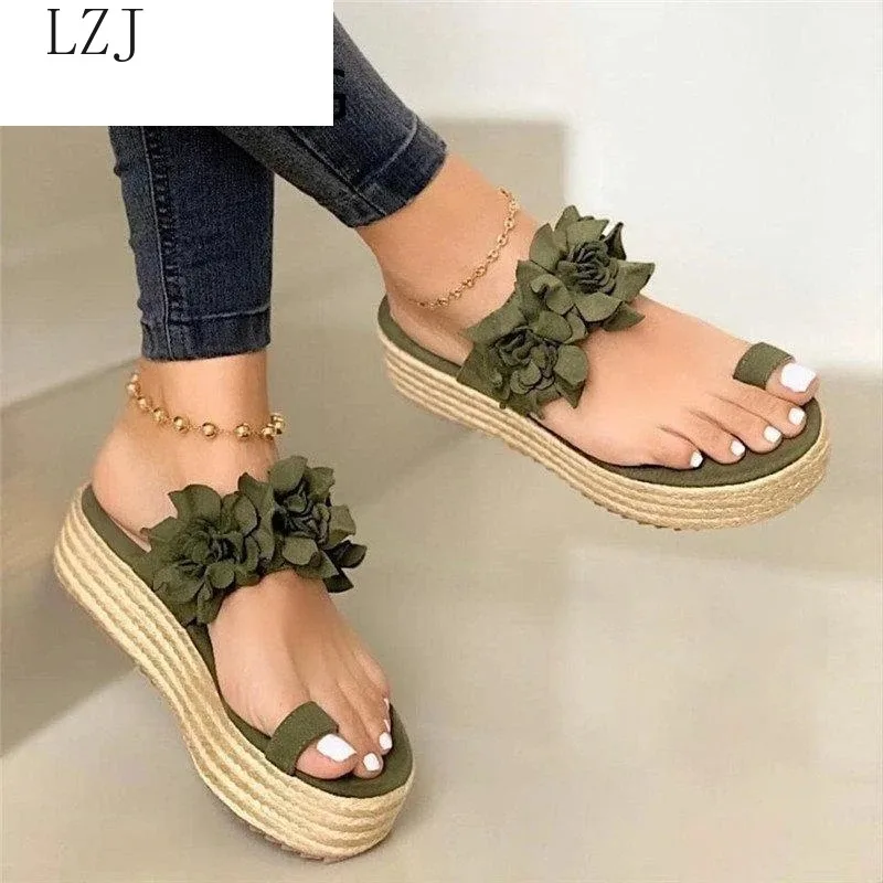 

Women Sandals Plus Size Wedges Shoes for Women High Heels Sandals Summer Shoes 2020 Flip Flop Chaussures Femme Platform Sandals