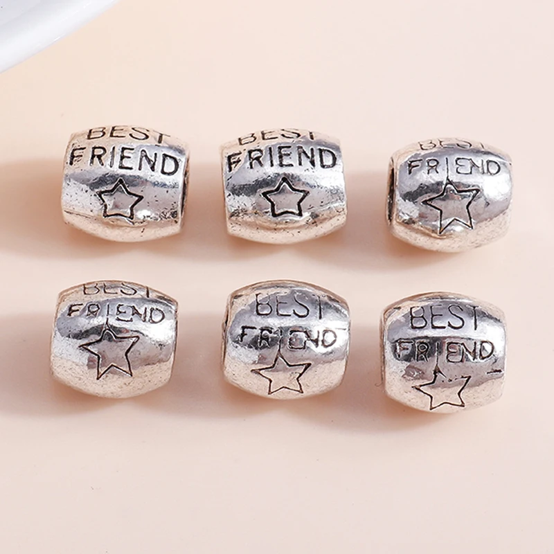 

15pcs/lot Alloy Best Friends Stars BFF Charms Beads fits DIY Bangles & Bracelets Pendants Jewelry Making Accessories