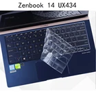 Силиконовый чехол для клавиатуры, Противопыльный чехол для ASUS zenbook UX434 UX434FL UX431 UX431FNFA UX392 UX392FN 14 дюймов, прозрачная пленка sung fit TPU