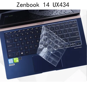 Силиконовый чехол для клавиатуры, Противопыльный чехол для ASUS zenbook UX434 UX434FL UX431 UX431FNFA UX392 UX392FN 14 дюймов, прозрачная пленка sung fit TPU