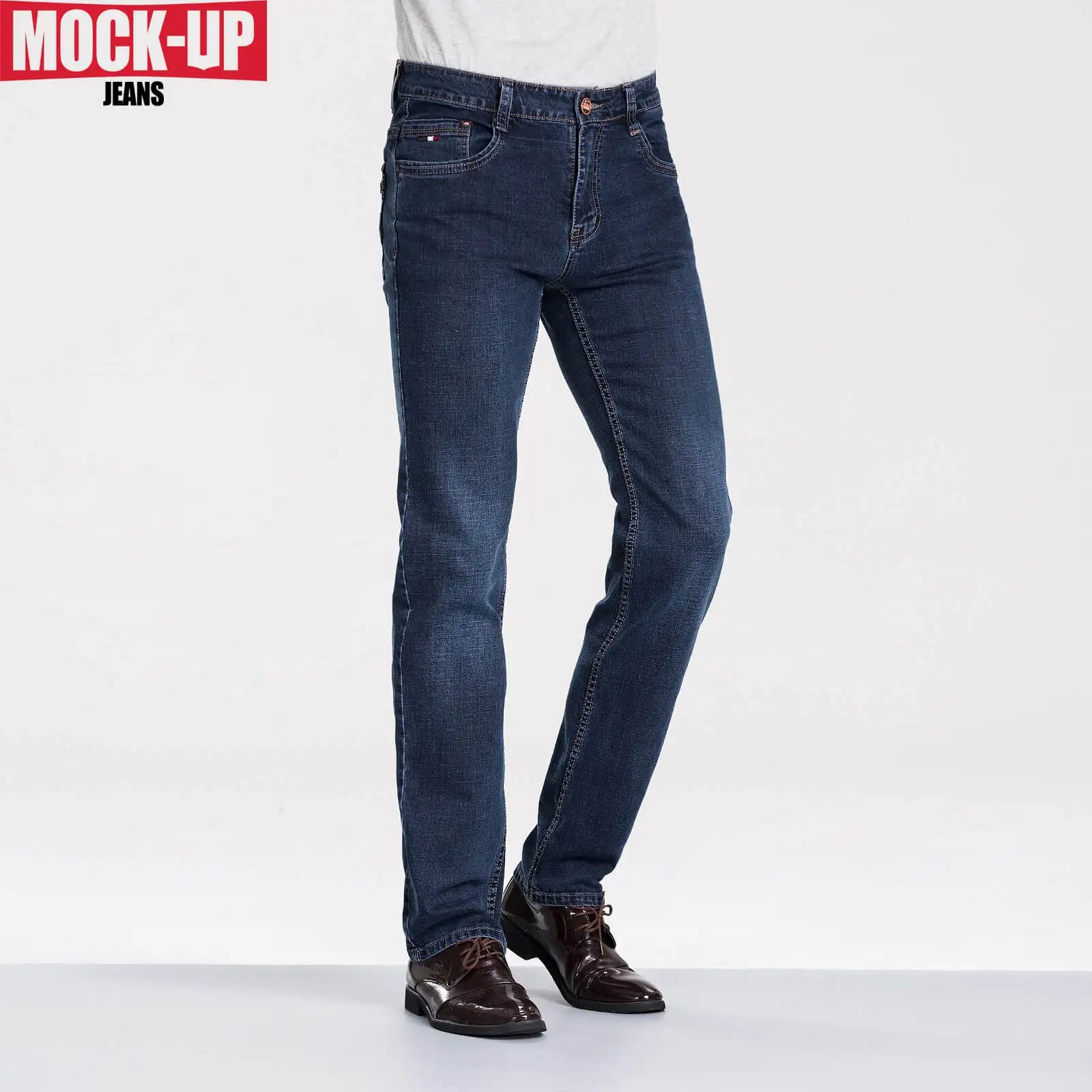 MOCK UP брендовые черные джинсы джинсовые байкерские слегка расклешенные узкие