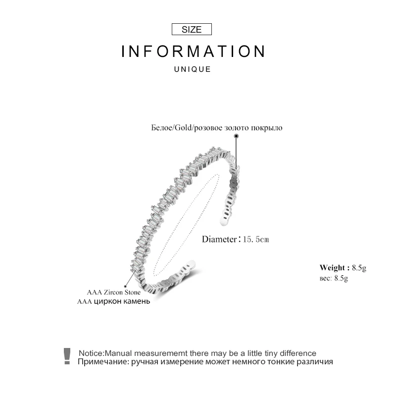 Браслет женский теннисный с фианитами класса ААА и розового золота|bangles fashion|fashion