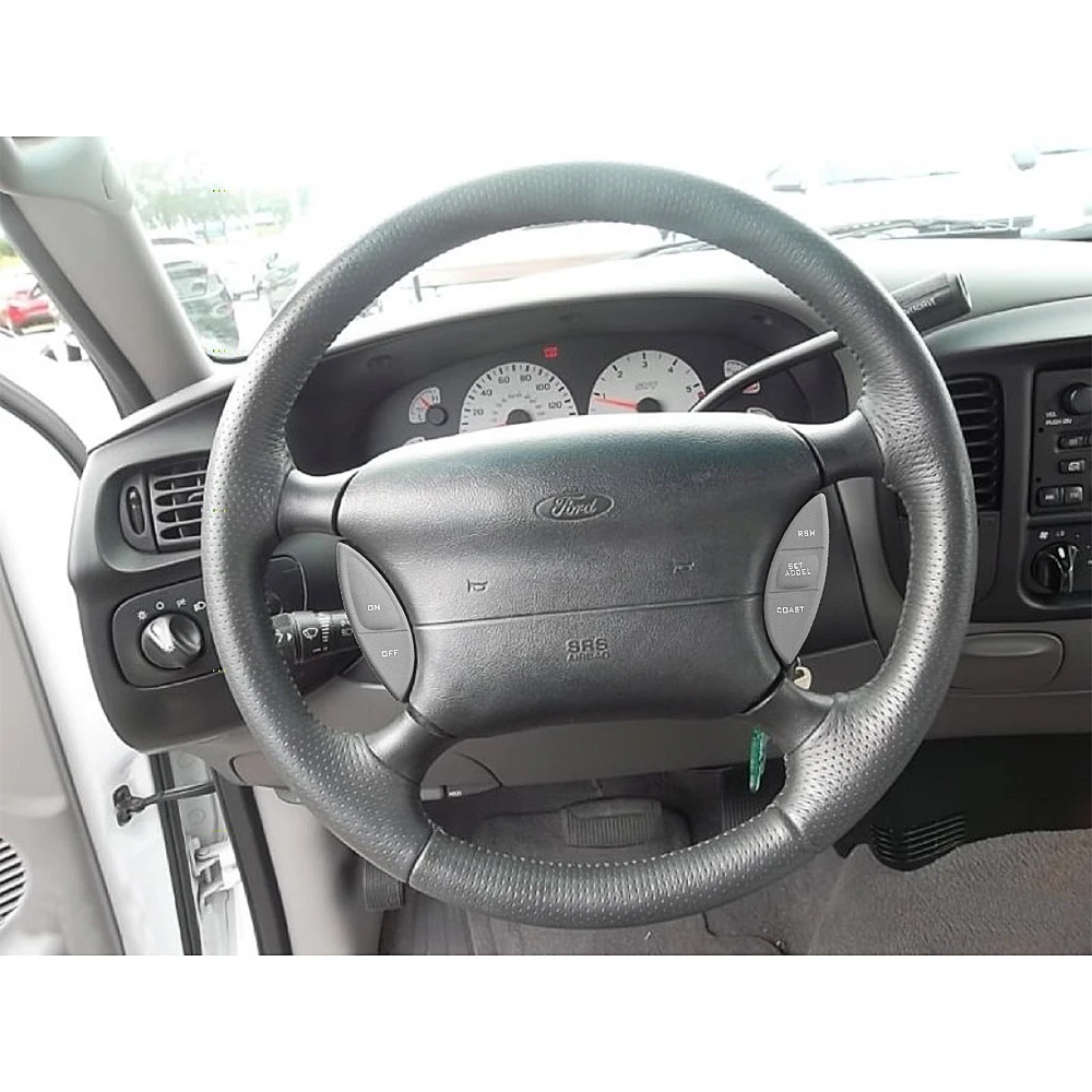 ARMSKY черный/серый руль круиз-контроль переключатель для 1998-2004 Ford F150 Explorer Sport Ranger SW-5928