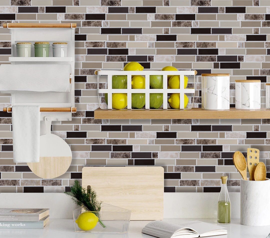 Яркая плитка наклейки на стену самоклеящиеся виниловые обои 3D кирпичная