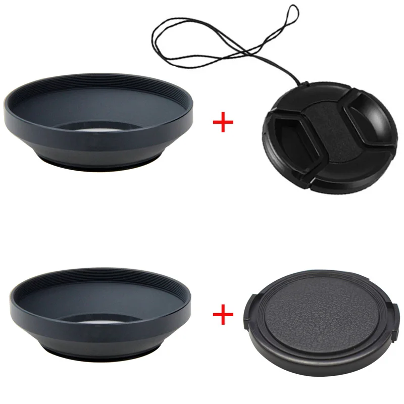 Широкоугольная бленда объектива крышка 40 5 мм 43 49 52 58 55 62 67 72 77 для Leica Canon Nikon