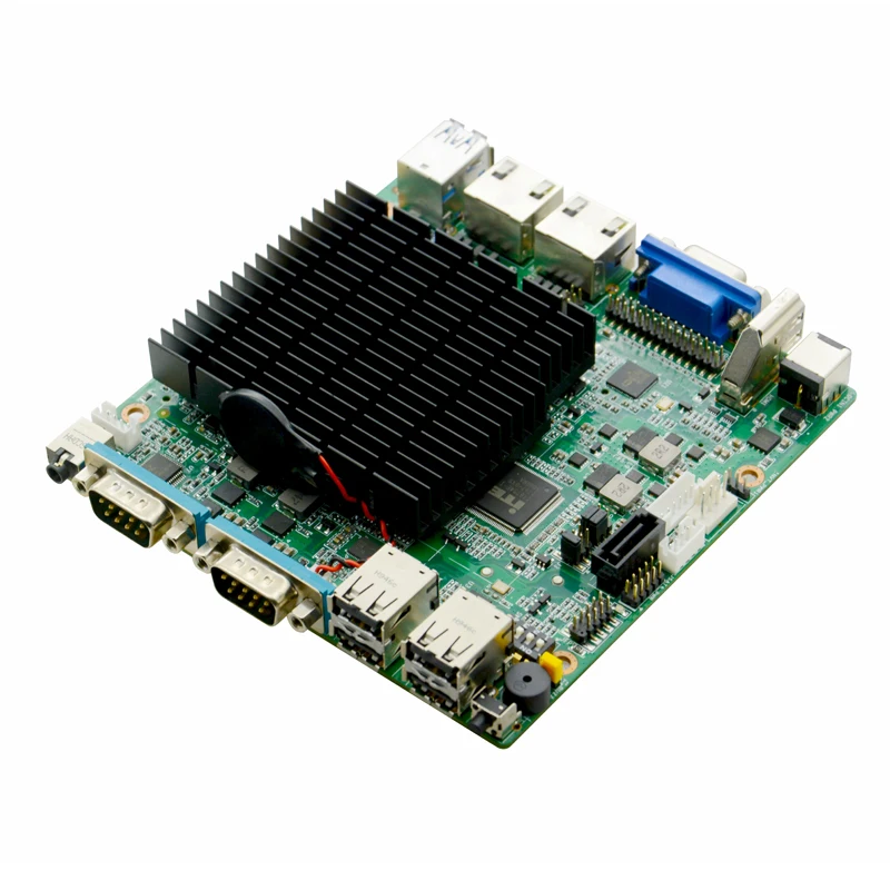 Материнская плата Bay Trail J1900 NANO-ITX с VGA/HDMI/LVDS 2 COM Dual LAN MSATA WIFI/4G DDR3L DC 12V | Компьютеры и
