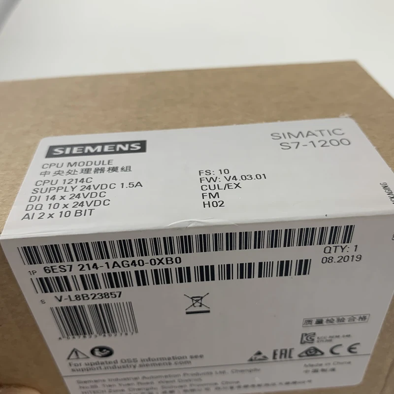 6ES7214 1AG40 0XB0 6ES7 214 S7 1200 1214C ЦПУ ПЛК Модуль есть в наличии|module| |