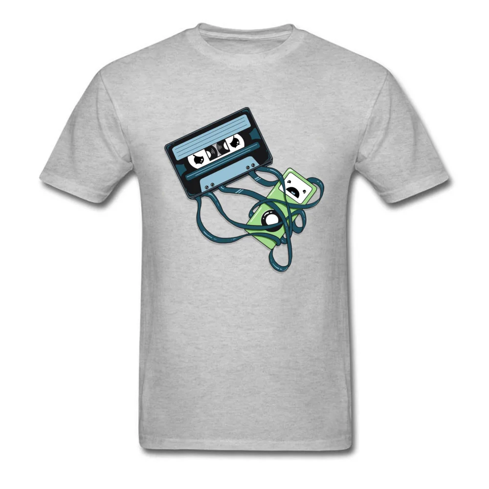 Мужские футболки с принтом на кассетной ленте Мужская футболка в стиле хип хоп