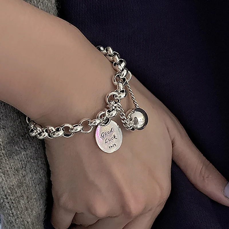 Панк Хип-хоп бирка Монета браслет богемный ретро Тайский оригинальный