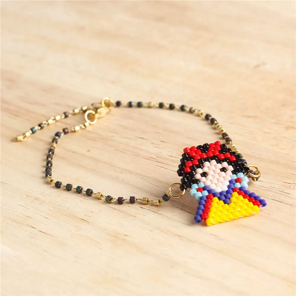 Go2boho Delica MIYUKI браслет для женщин маленькая принцесса Pulseras Mujer Ювелирные изделия Детские Мультяшные браслеты сказка ручной работы