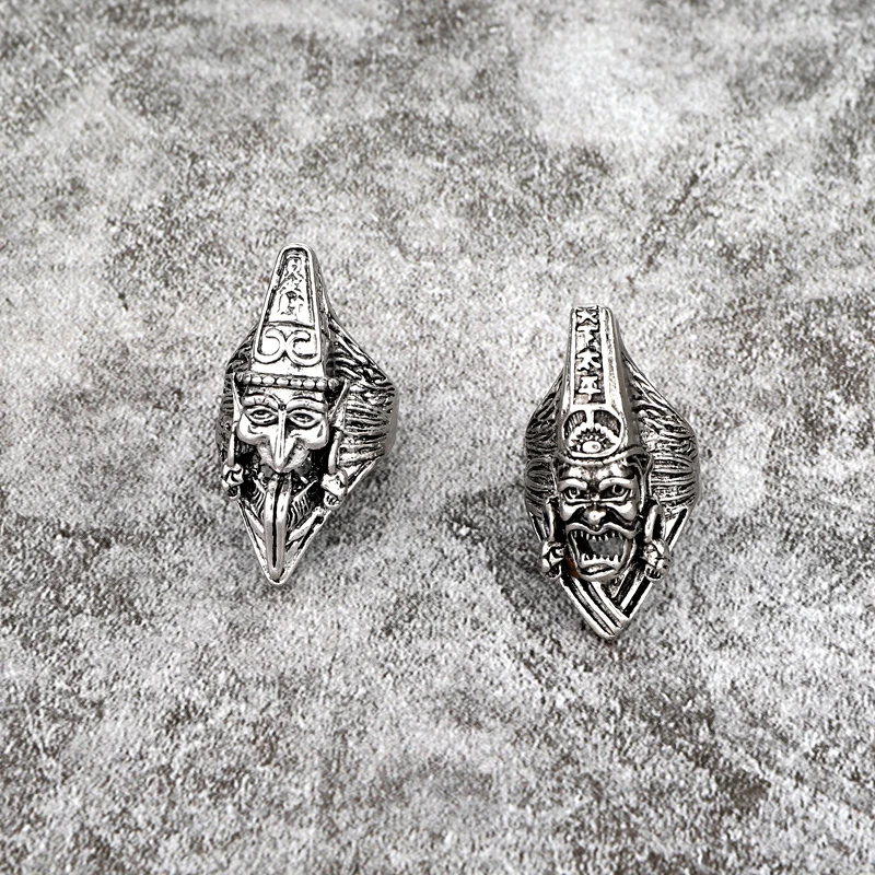 1 шт. мужское винтажное панк известное кольцо с привидением готическое забавное