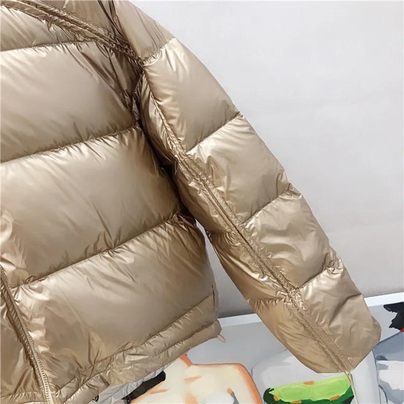 Зимняя толстая Тонкая меховая парка с капюшоном, глянцевая парка, двухсторонняя одежда, зимняя куртка для женщин, плюс размер 2XL, теплая ветровка