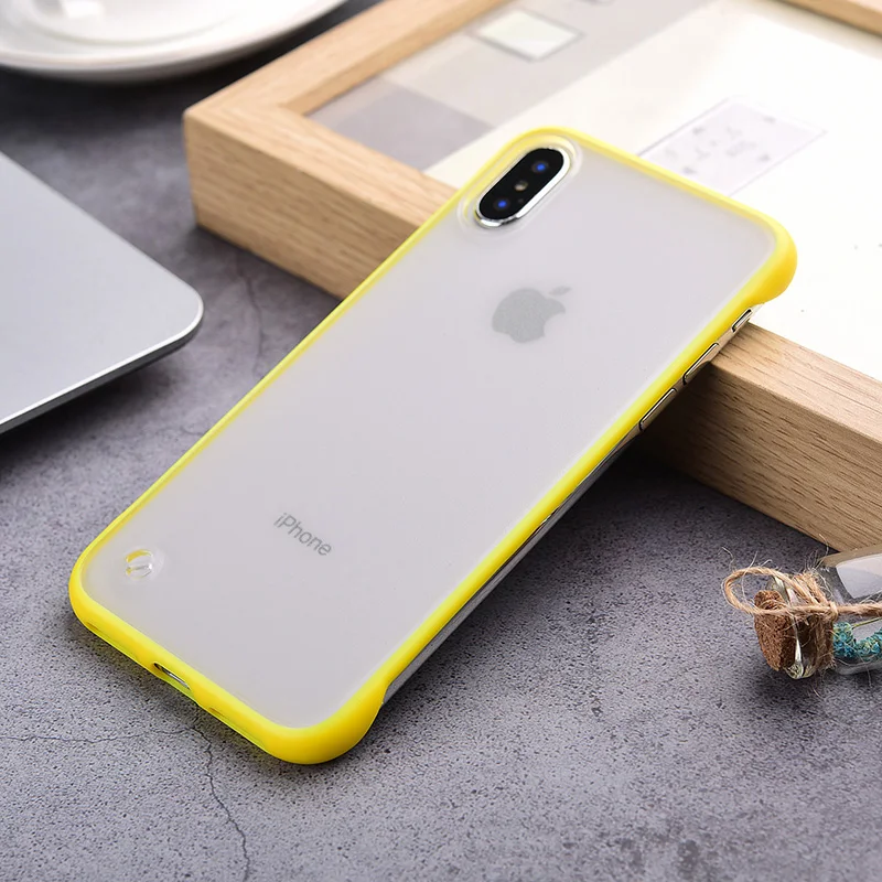 Прозрачный матовый роскошный противоударный чехол для телефона iPhone X XR Xs Max