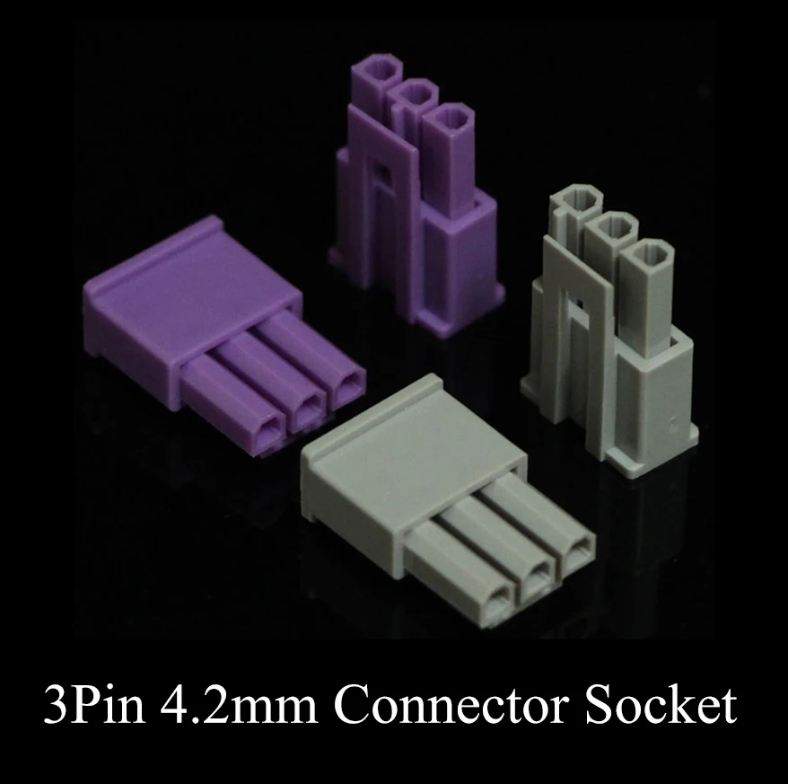 

1000pcs/LOT 3Pin 3P 4.2mm Connector Socket Jacks Gray / Purple for HP Printer