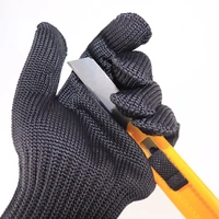 outdoor sports anti cut gloves grade 5 wear resistant stainless steel wire gloves fishing mountaineering tactical gloves